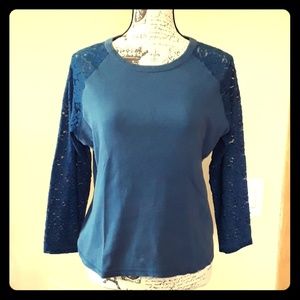 Faded glory blue tunic sz large